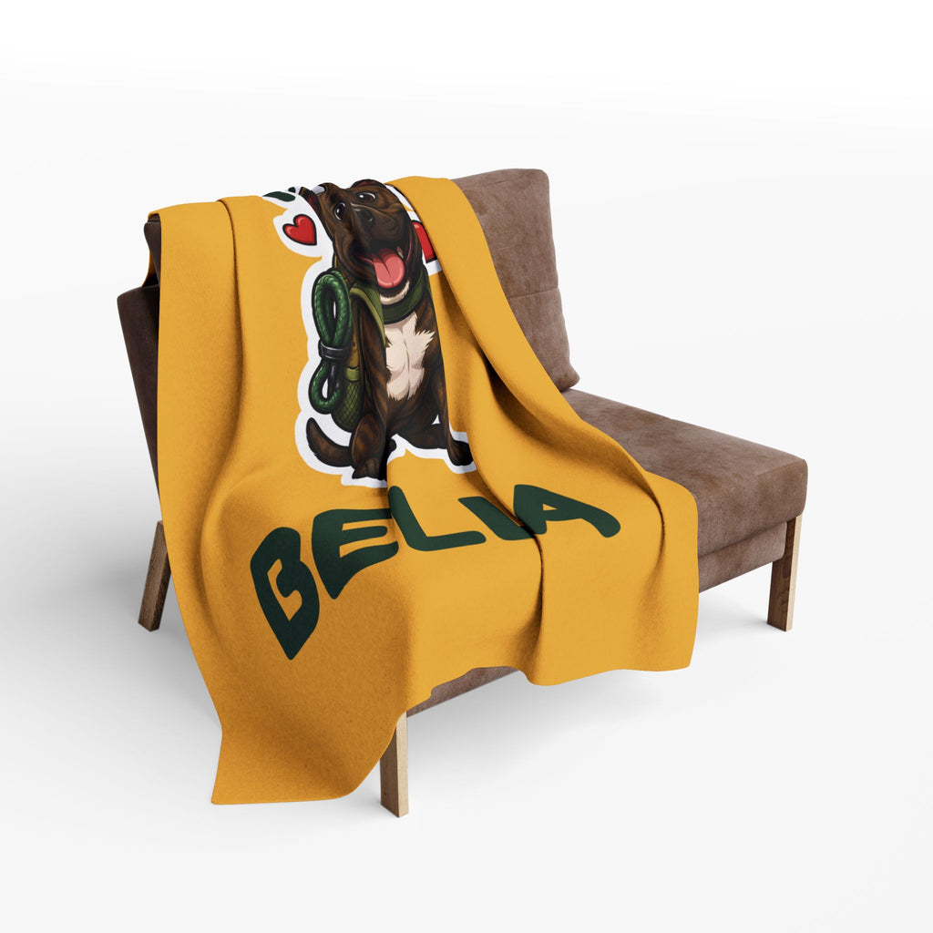 Smiles Per Mile Staffie Blanket – Personalised