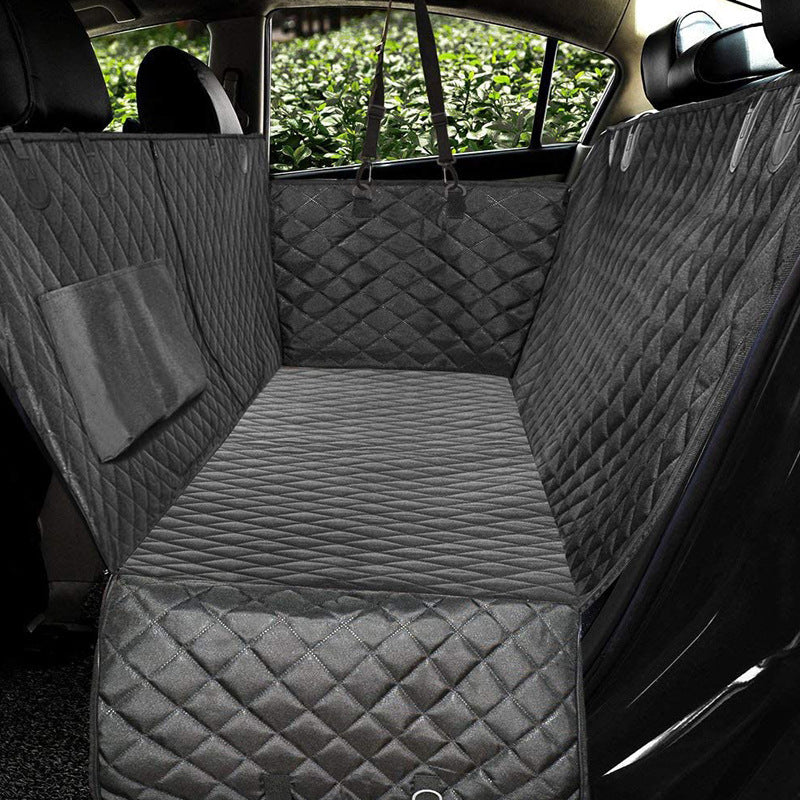 The Back Seat Hammock fitted across the back seat