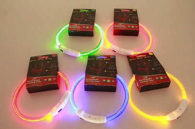 The Glow Collar in different colours